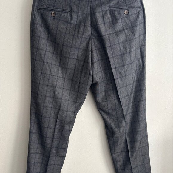$1600 Jack Victor Grey Plaid Check Suit- 40, Pants 32 Made in Canada - Picture 16 of 16